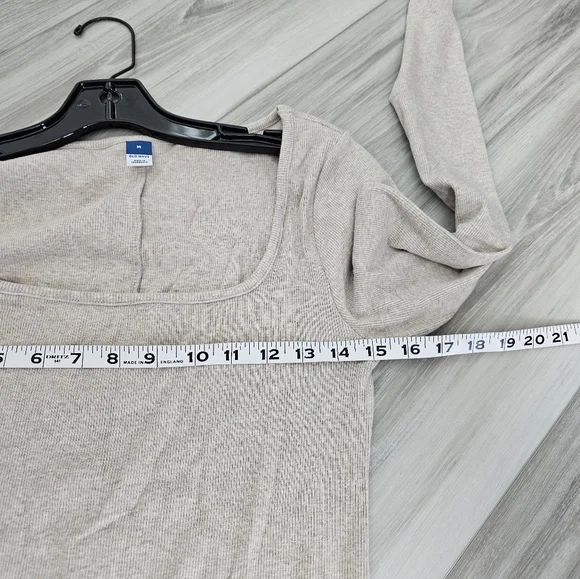 Old Navy Cream Long Sleeve Dress - Picture 9 of 9